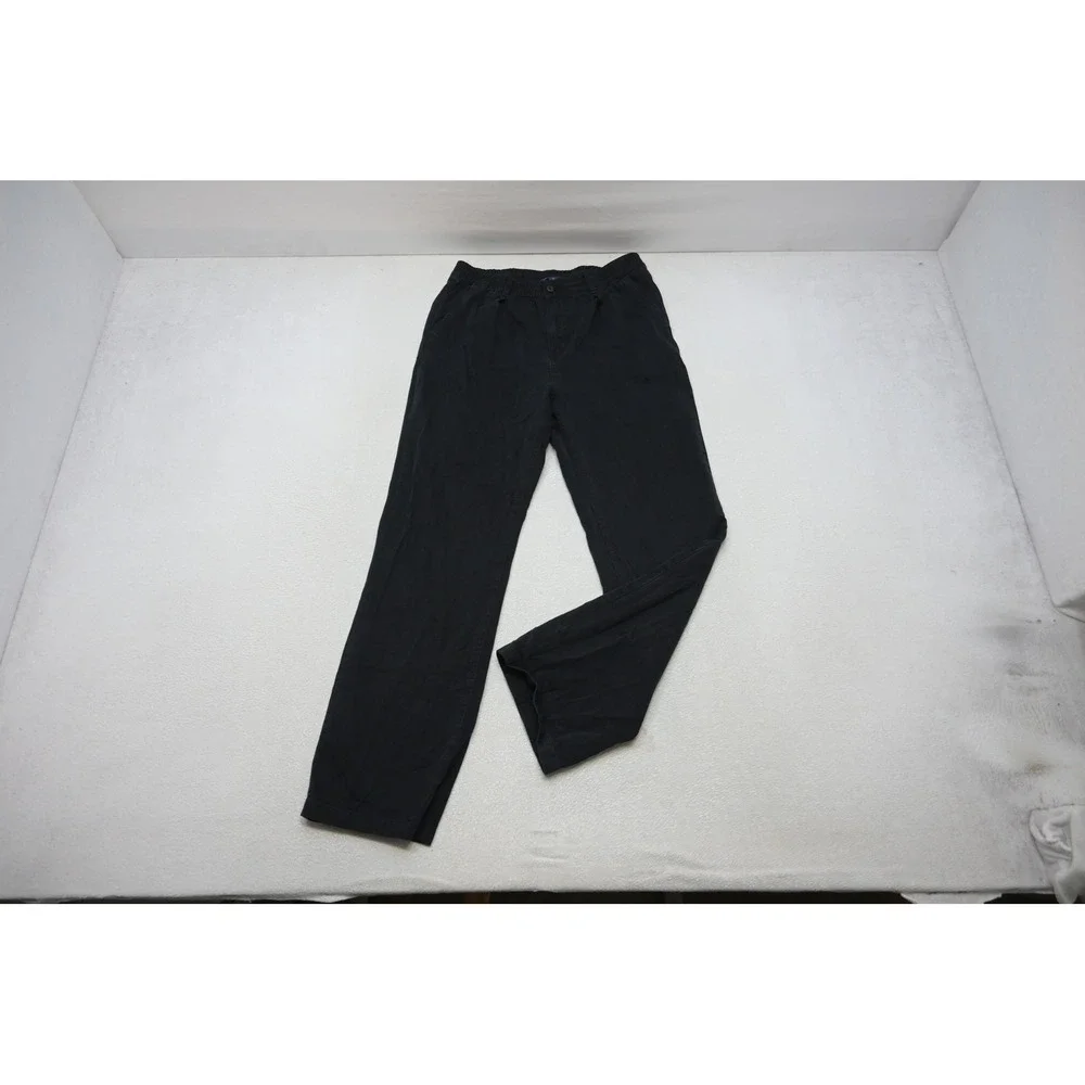 Polo Ralph Lauren Pants Kids Boys Sz 20 Black Elastic Waist Chino Excellent